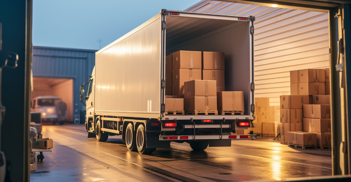 Visual of trucks representing Partial Truckload shipping options.